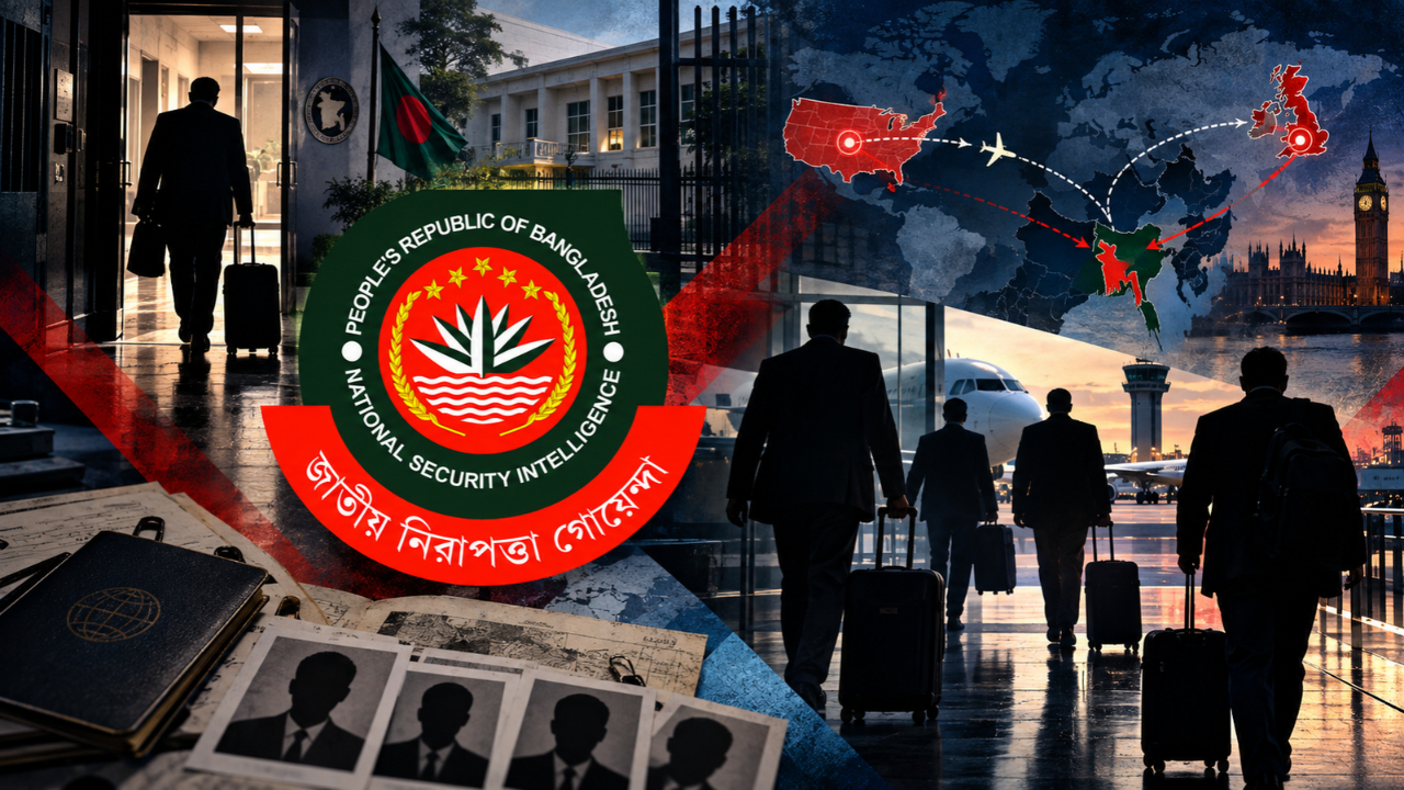 বিদেশি মিশন থেকে পালিয়েছেন এনএসআইয়ের চার কর্মকর্তা, তিনজন যুক্তরাষ্ট্রে