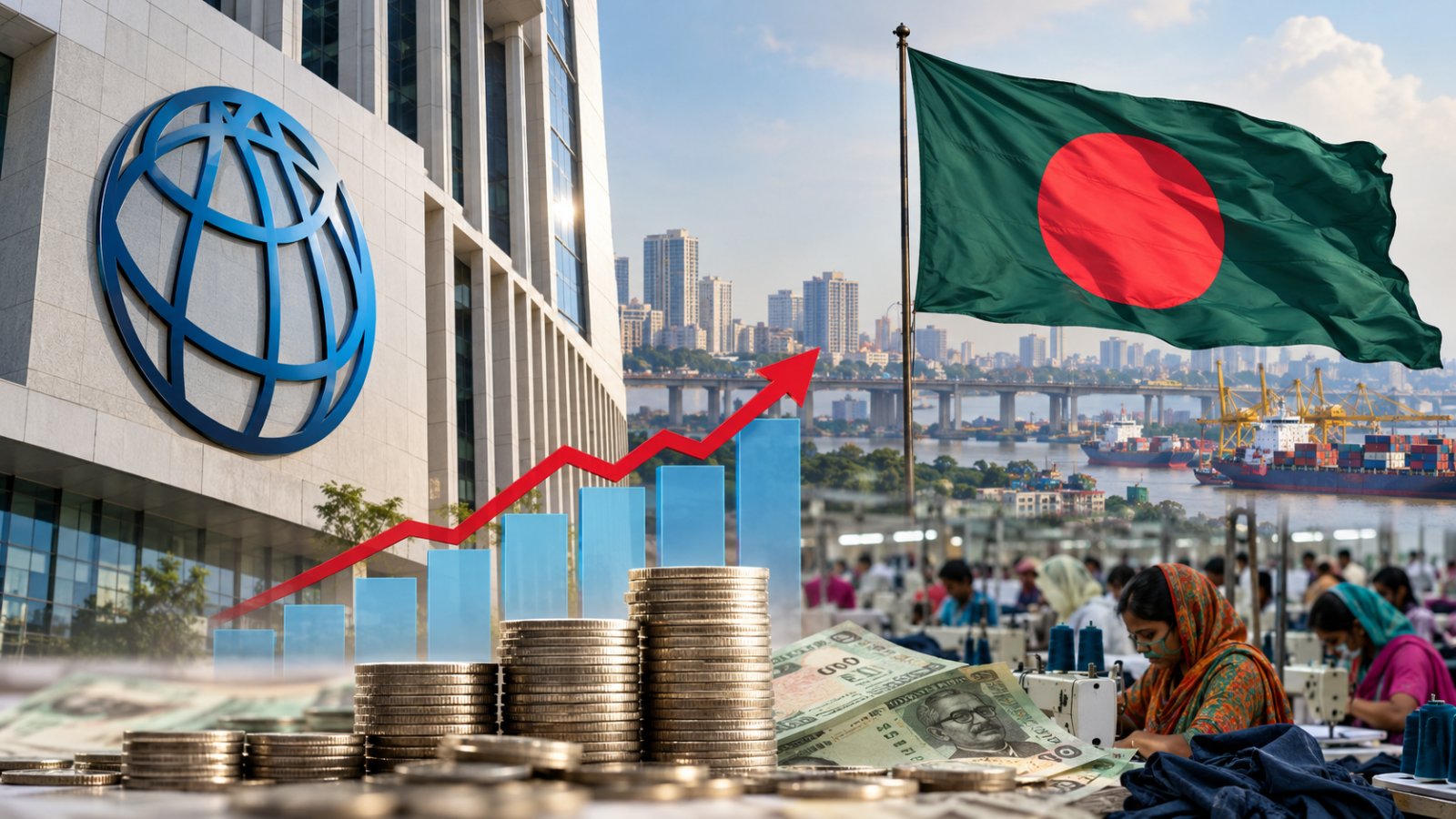 ২০২৬-২৭ অর্থবছরে বাংলাদেশের জিডিপি প্রবৃদ্ধি ৩.৪ হবে : বিশ্বব্যাংকের পূর্বাভাস